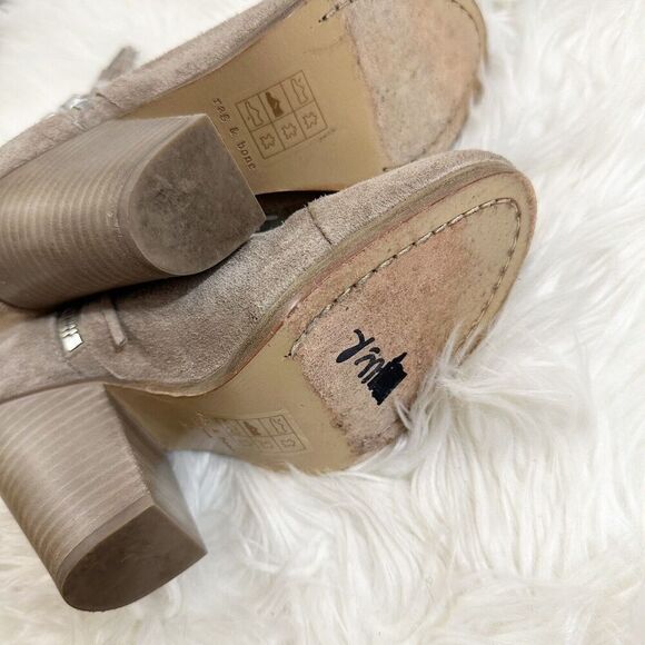 Rag & Bone Womens Margot Ankle Boots in Beige Size 35 Classic US Size 5 Zipper - Picture 11 of 11